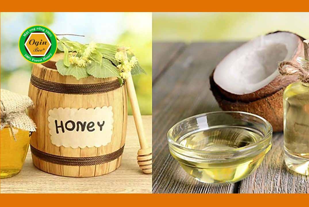 cách trị mụn bằng mật ong và dầu dừa